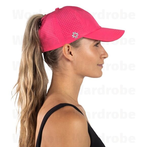 VimHue Women's X-Boyfriend Cap UPF 50+ (Hot Pink) - Picture 2 of 3